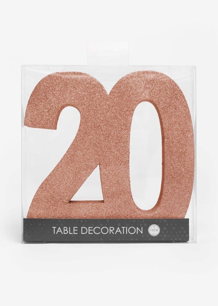 Decoración de mesa oro rosa 20