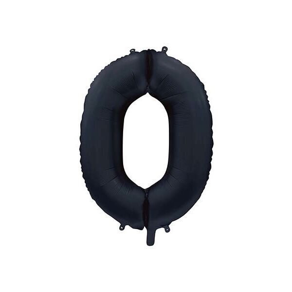 Pallone foil 34" n. 0 nero satinato