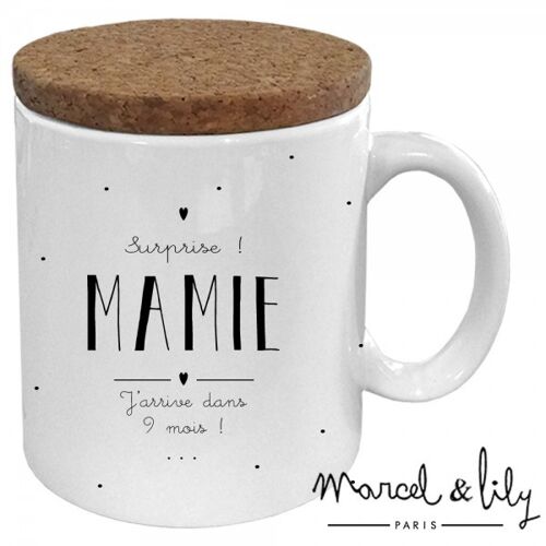 Mug céramique - message - Surprise Mamie !