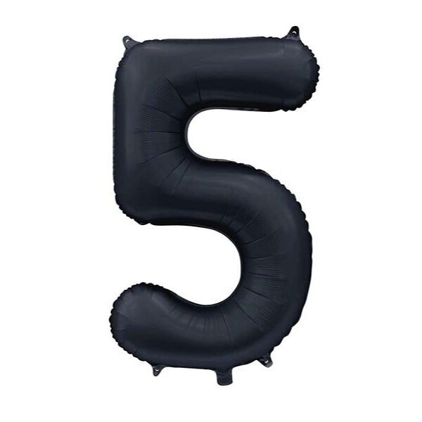 Pallone foil 34" n. 5 nero satinato