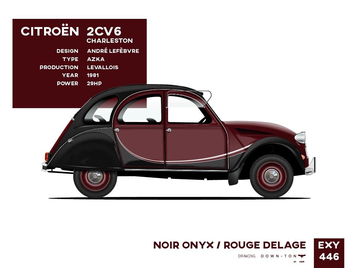 Buy wholesale 2CV6 CHARLESTON 1981 car poster, 30x40cm
