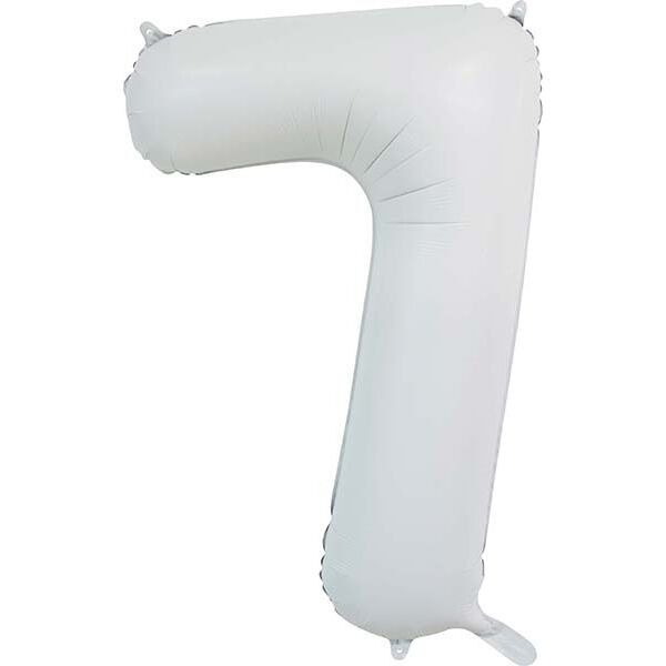 Pallone foil 34" n. 7 bianco satinato