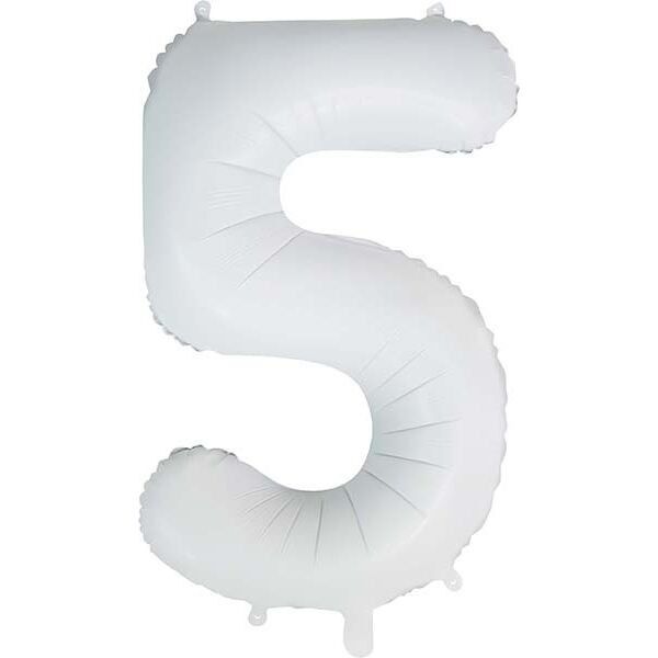 Pallone foil 34" n. 5 bianco satinato