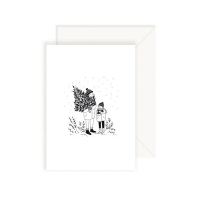 Card In the Forest - Daddy and Boy
