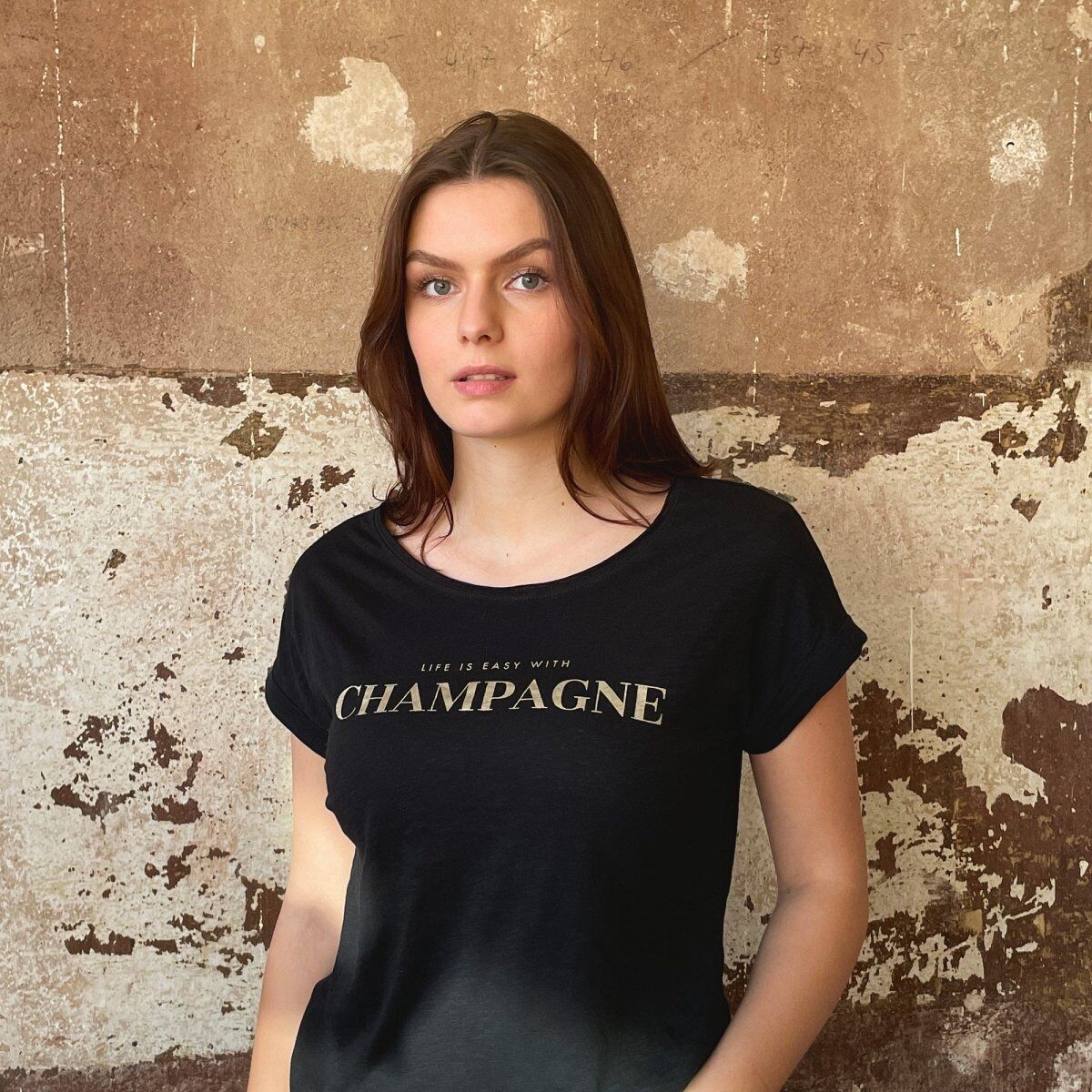 « La vie est facile avec du champagne » - Édition Or