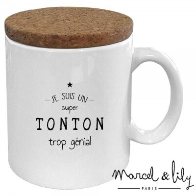Taza de cerámica - mensaje - Tonton too awesome