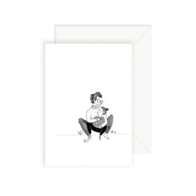 Tenderness Card - Dad and Daughter