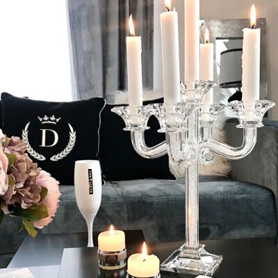 SHIMMERY (H30,5 cm) Table candelabra, candle holder 5-arms