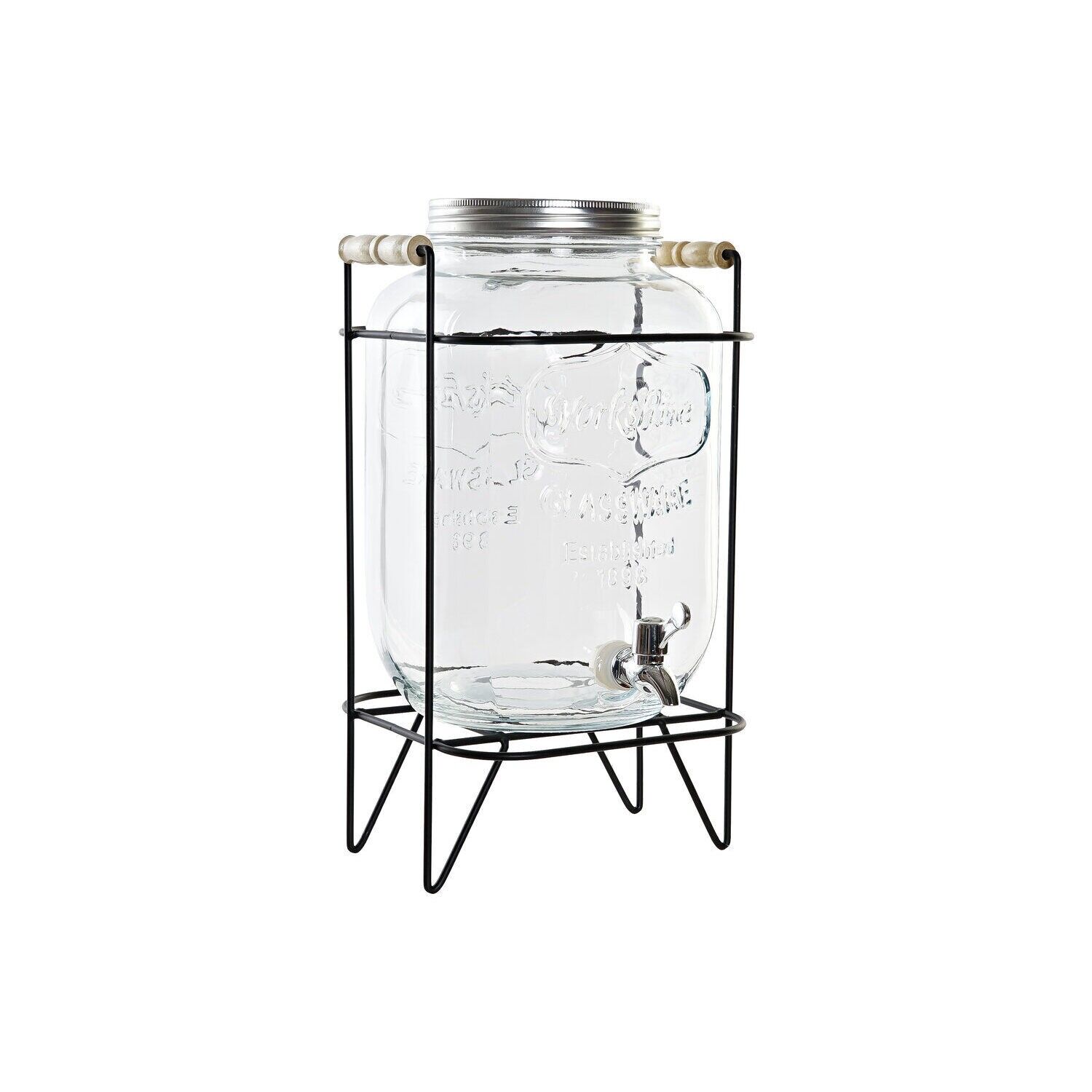 IRON GLASS DRINK DISPENSER 23X26X42 8000 PC185115