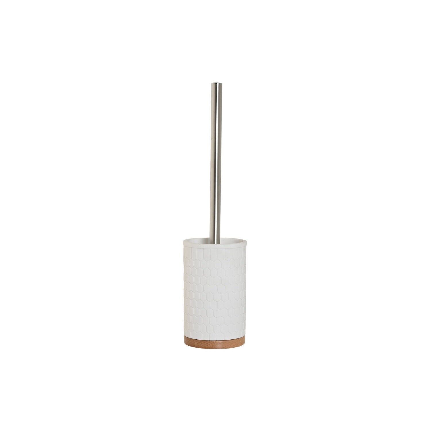 BAMBOO RESIN BRUSH HOLDER 9X9X37 WHITE PB211666