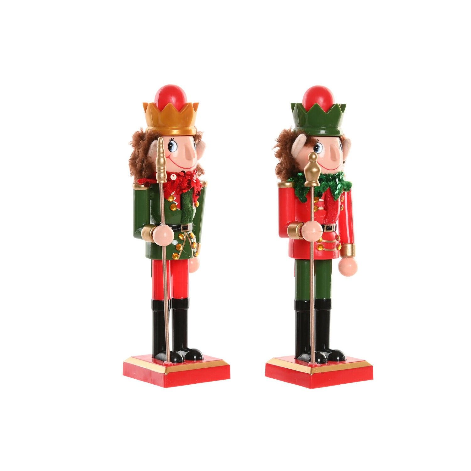 Plastic figure 8x7x25.5 nutcracker elf 2 assorted - Christmas decoration - NV220651