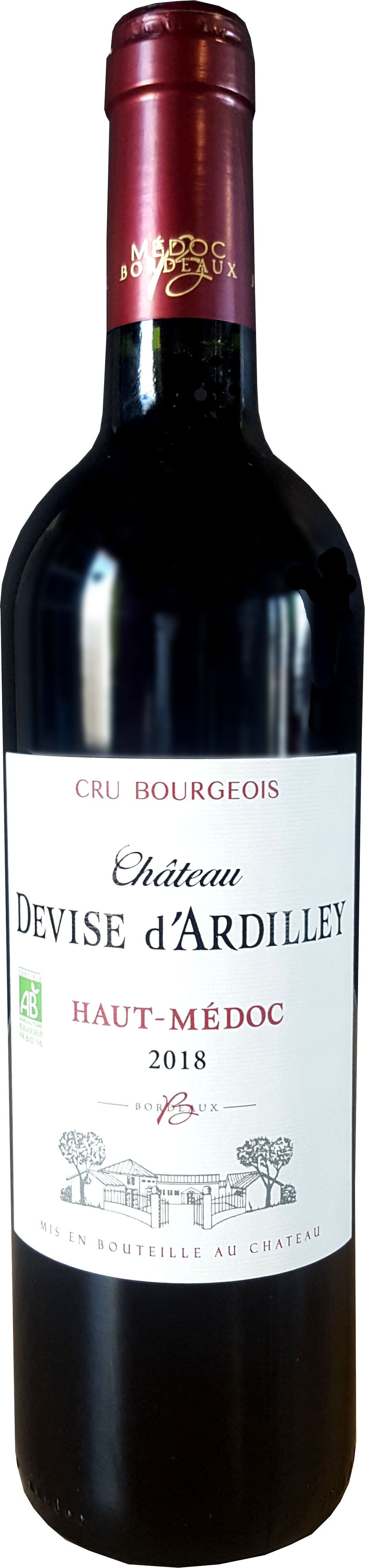 Vino tinto ecológico - Château Devise d'Ardilley 2018 - 75 cl