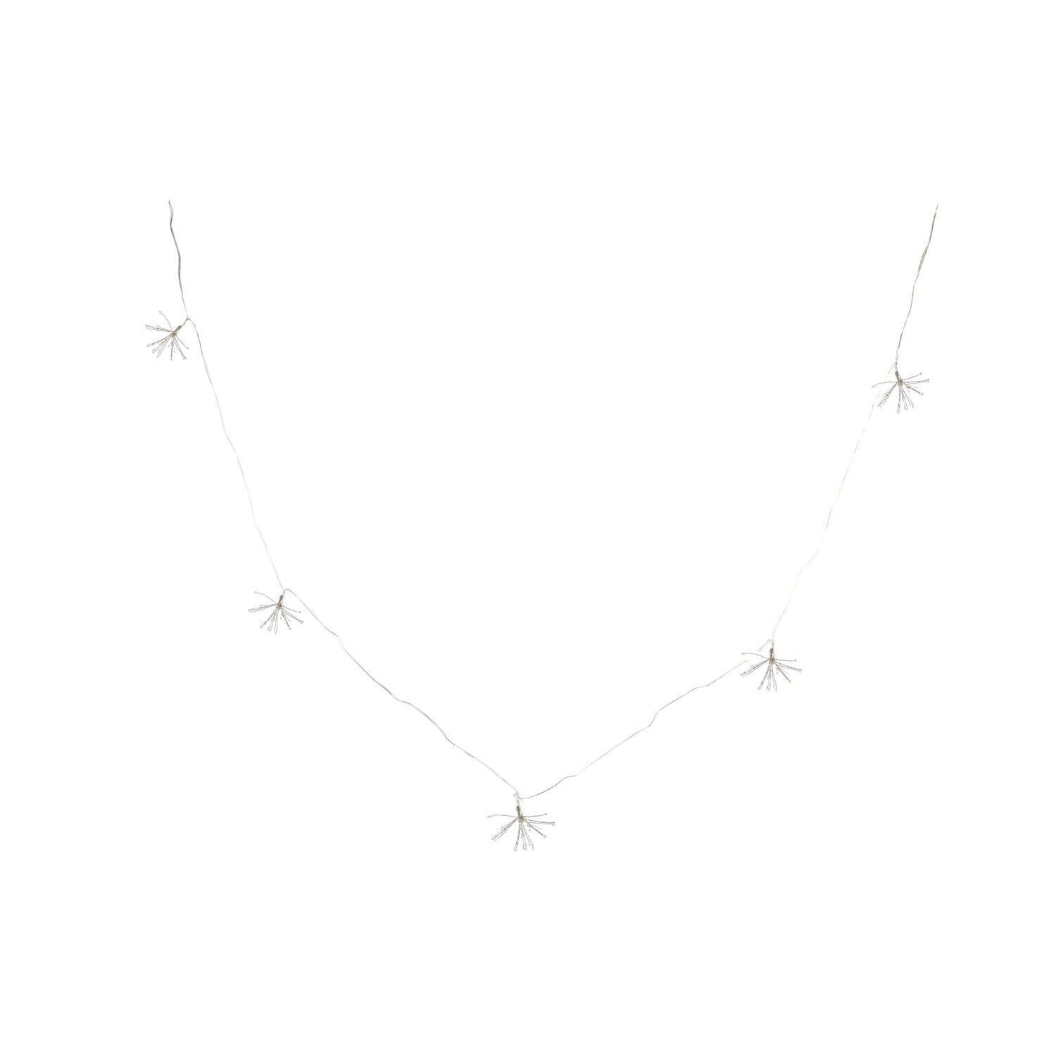 PVC LED garland 13x13x380 3AA warm light - Christmas decoration - NV214379