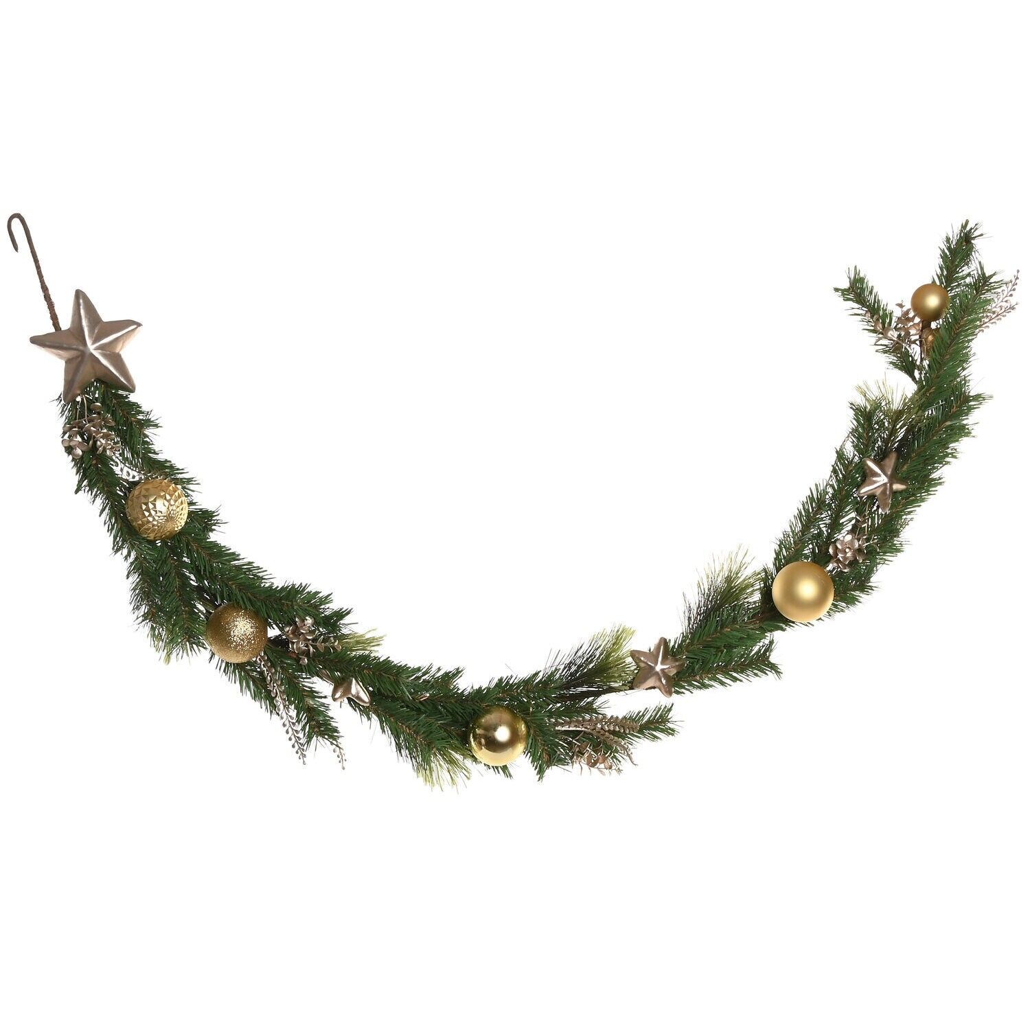 PVC LED string lights 14x7x150 3xAA 40 LEDs green - Christmas decoration - NV220819