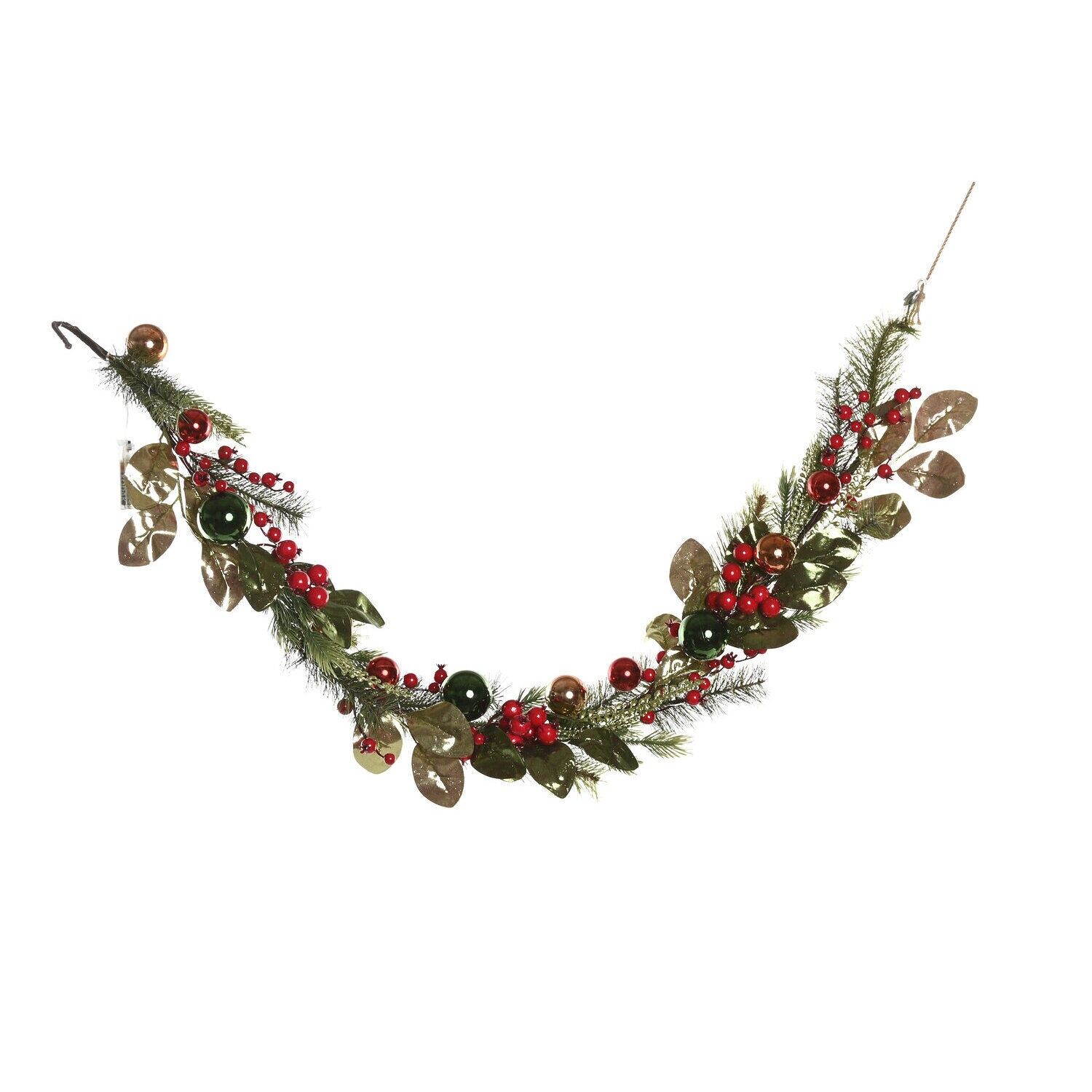 PVC LED string lights 20x20x150 2xAA 40 LEDs green - Christmas decoration - NV220815