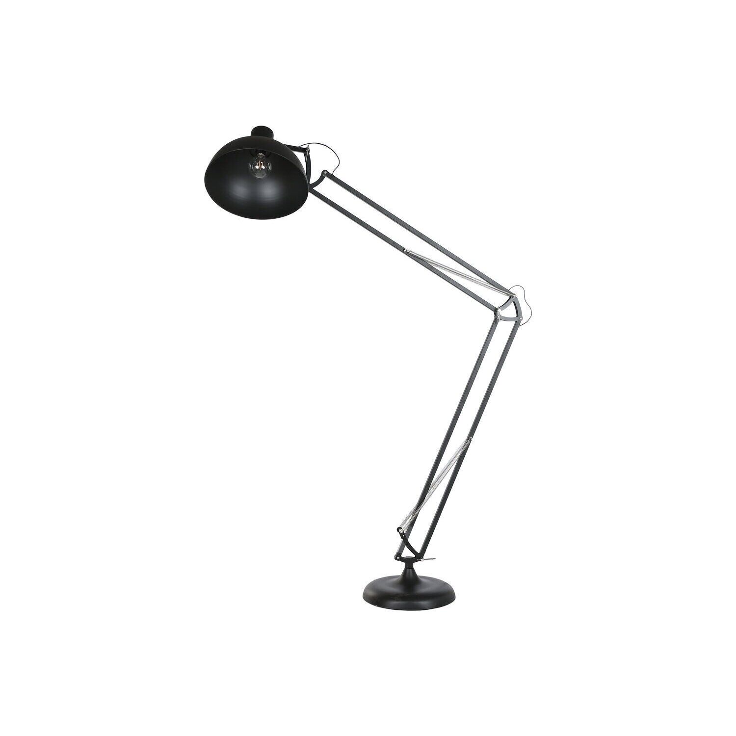 Metal floor lamp 145x42x230 black flex LA222087