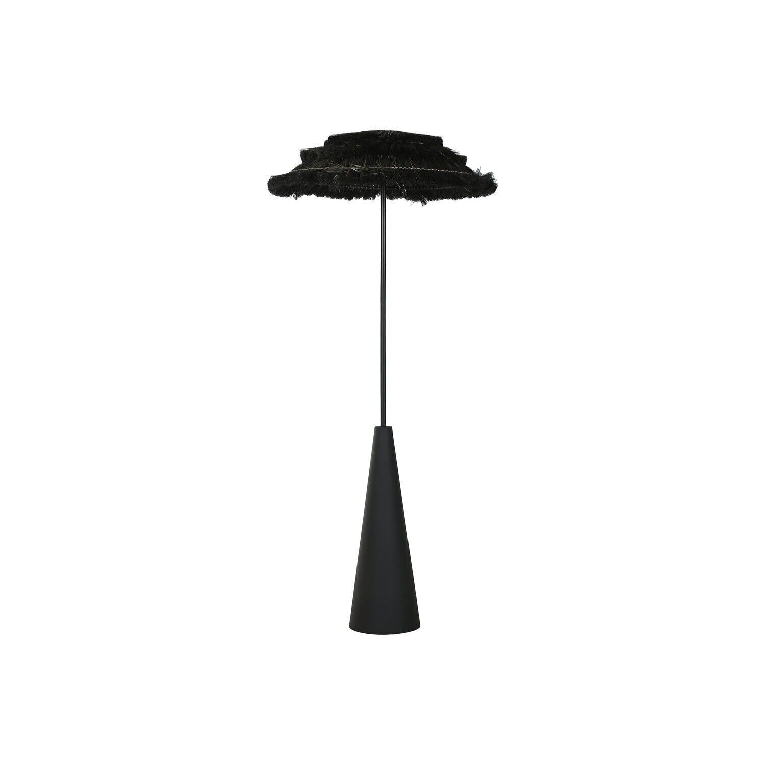 Fiber metal floor lamp 80x80x171 black LA217683