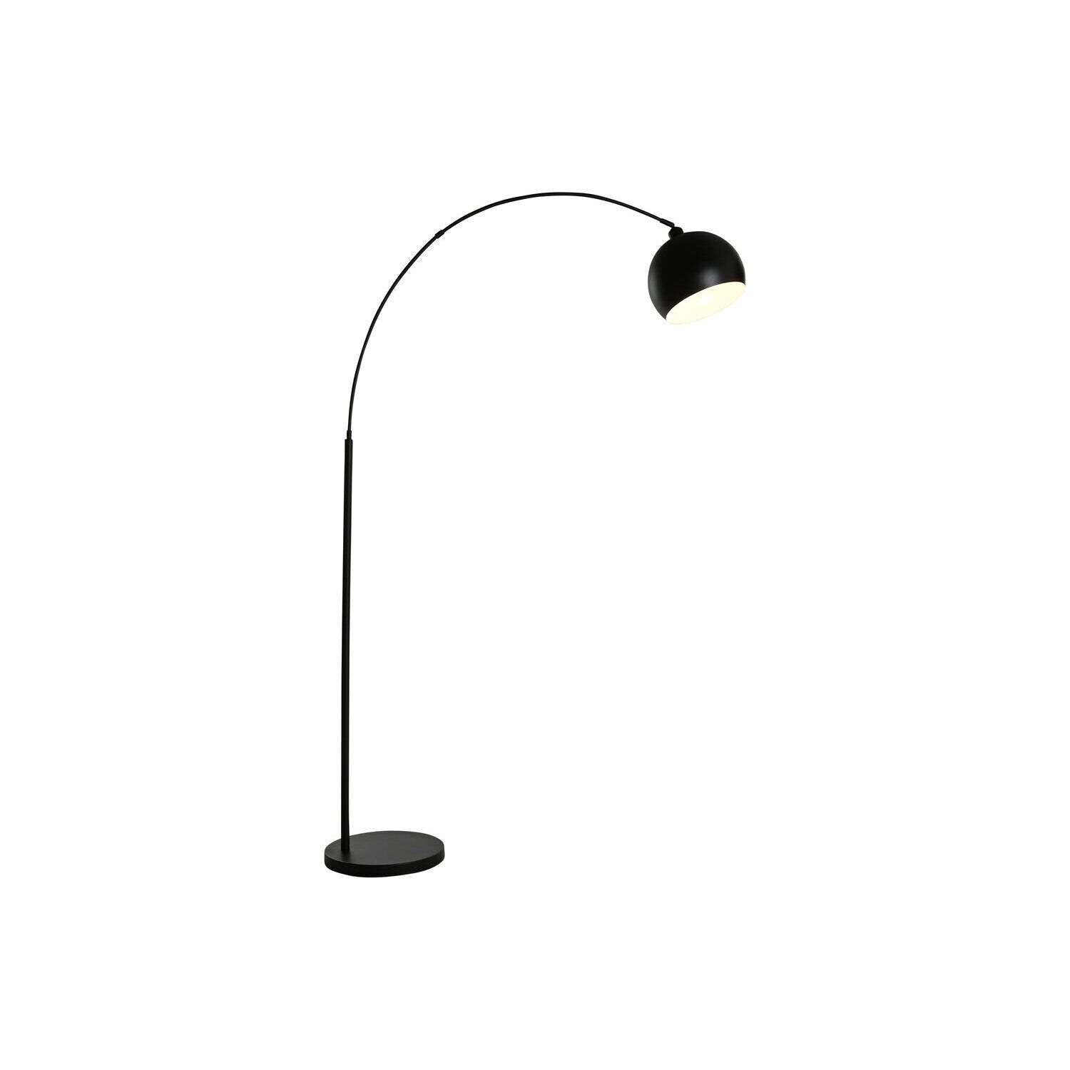 Marble metal floor lamp 36x110x195 black LA214394