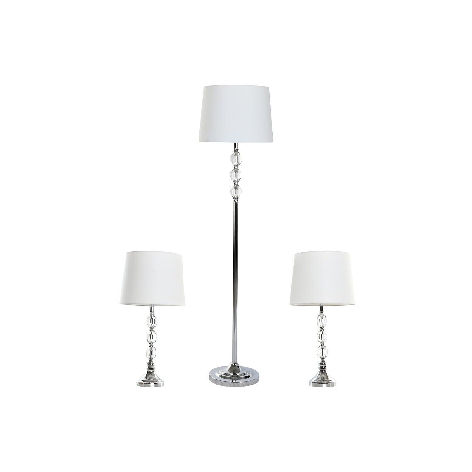 Floor lamp set of 3 crystal 35x35x150 with 2 table lamps LA218442