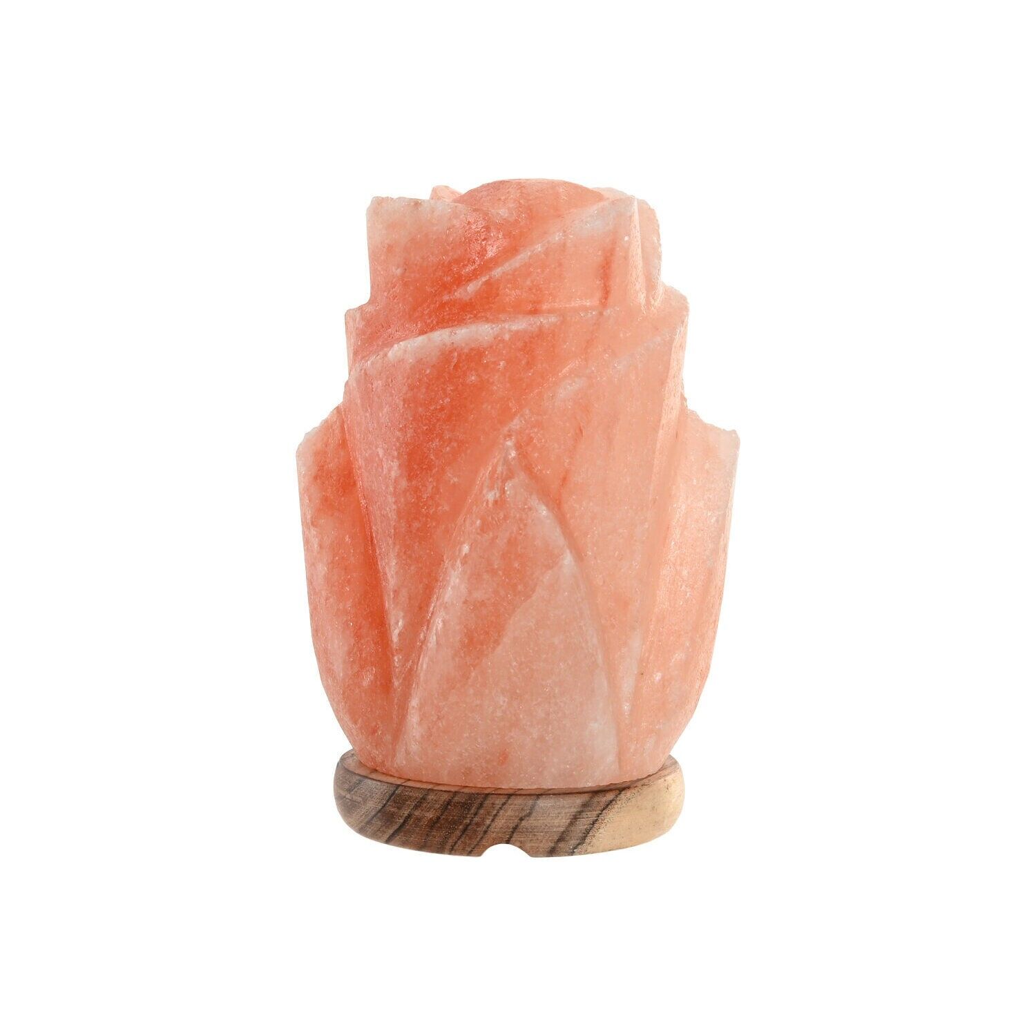 Himalayan salt table lamp 12x12x18 flower LA221407