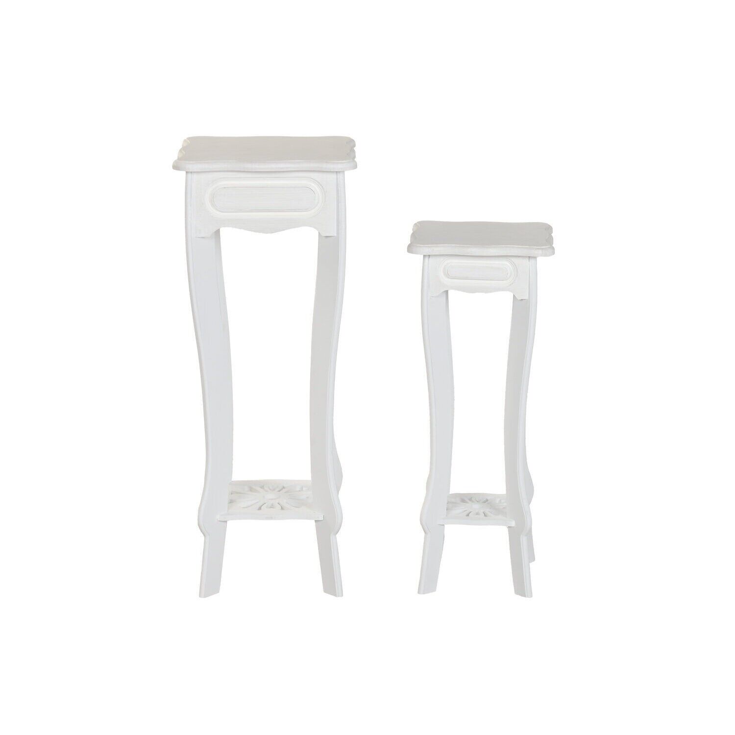 Side table set of 2 MDF 30x30x76.5 white MB220012