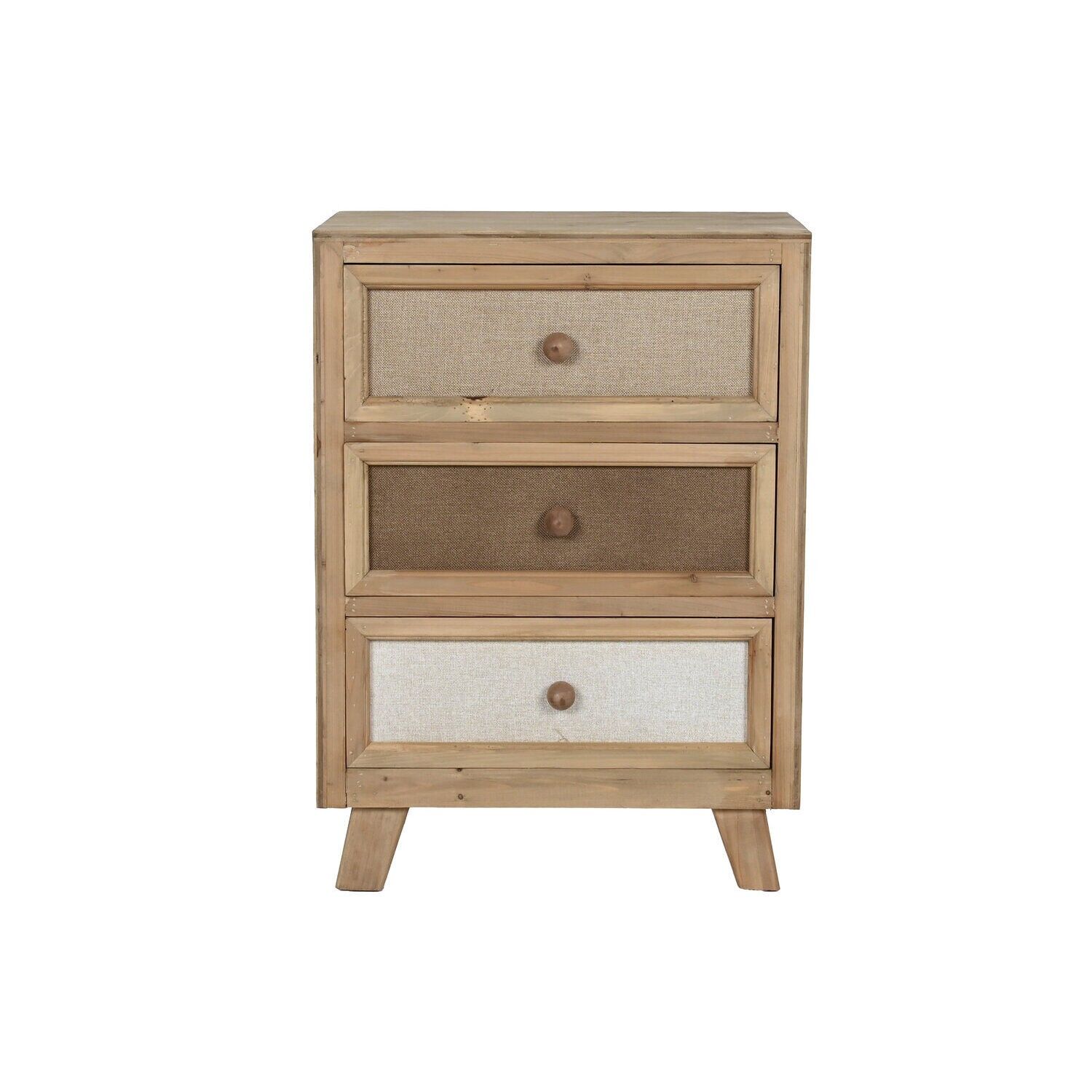 Fir bedside table, linen, 48x35x66 MB216623