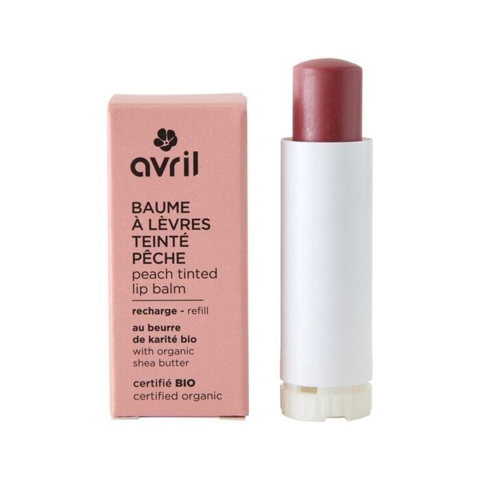 Ricarica per balsamo labbra colorato - Pesca 4 g - certificato biologico