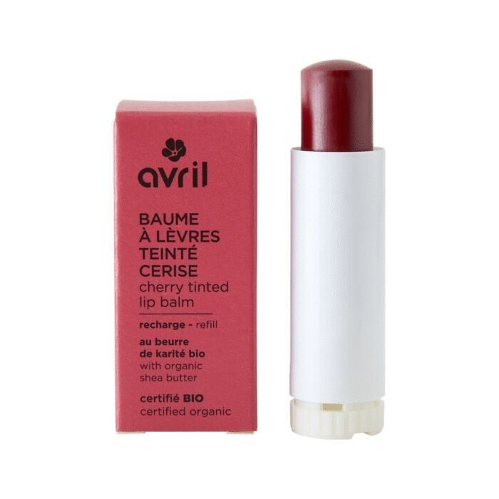 Recarga de bálsamo labial con color - Cereza 4g - certificado orgánico