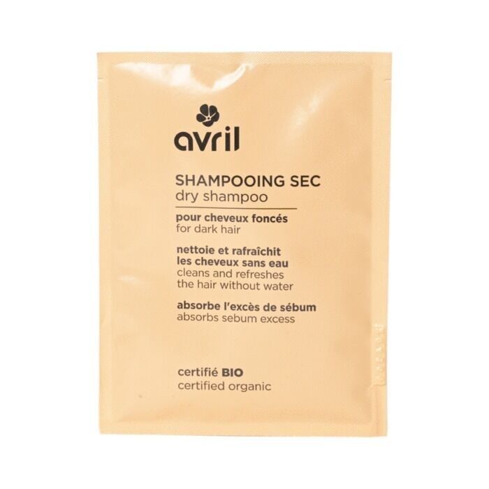 Dry shampoo powder for dark hair, 30g, certified organic