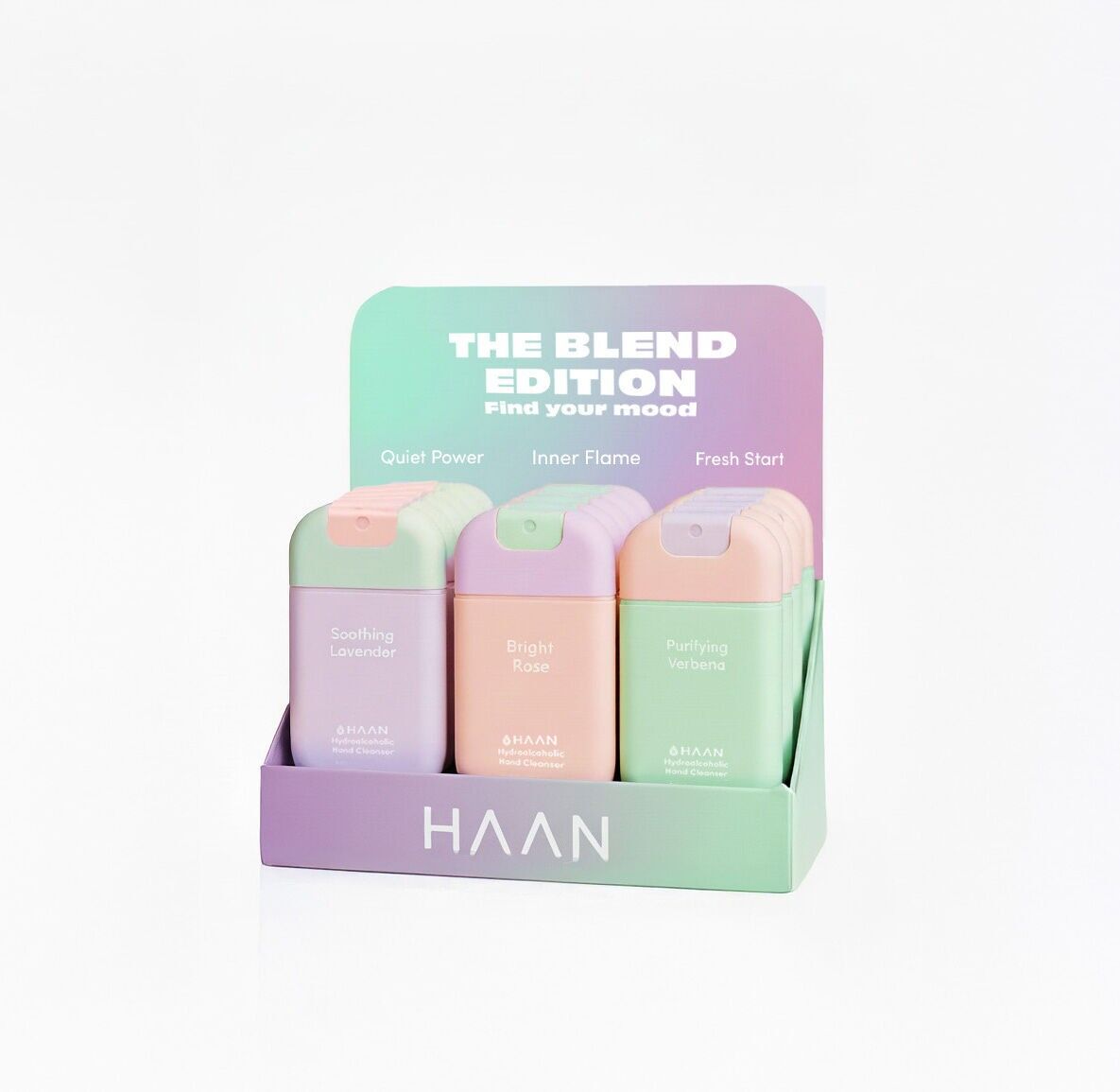 IMPULSE BOX L'ÉDITION MÉLANGE (18 UNITÉS.) Gel hydroalcoolique (VE+LA+RO)