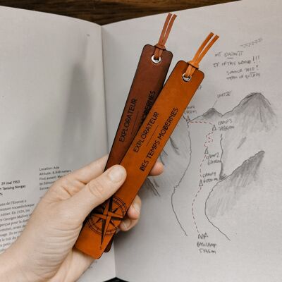 EDGAR - EXPLORE leather bookmark