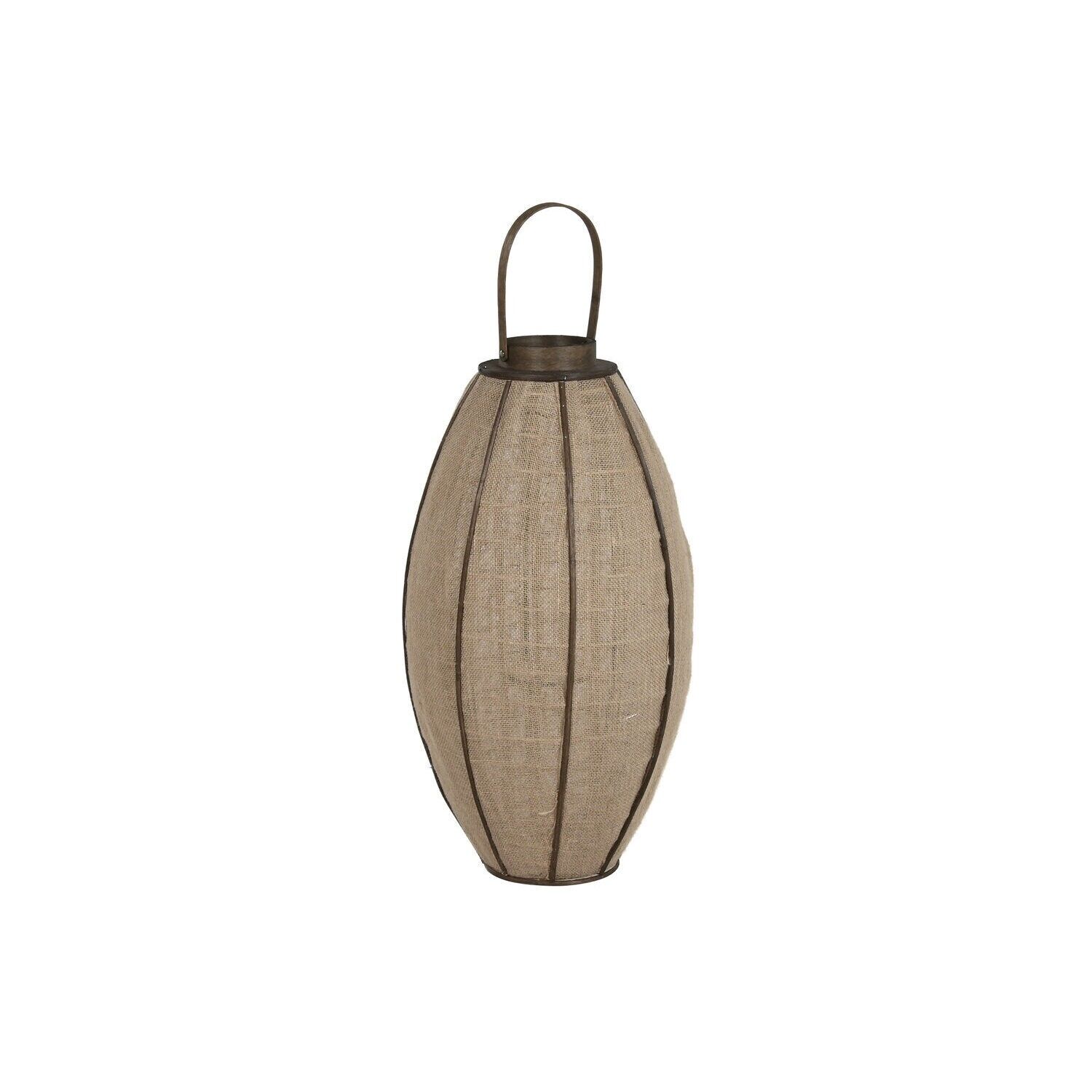 Bougeoir en bambou et jute 37x37x84 naturel PV217123
