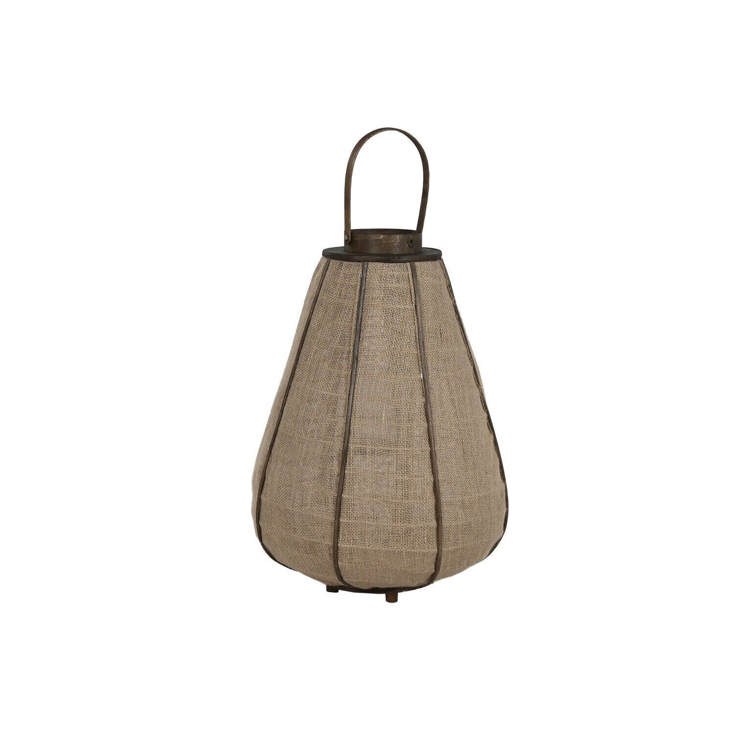 Bougeoir en bambou et jute 41,5 x 41,5 x 72 cm, naturel PV217130