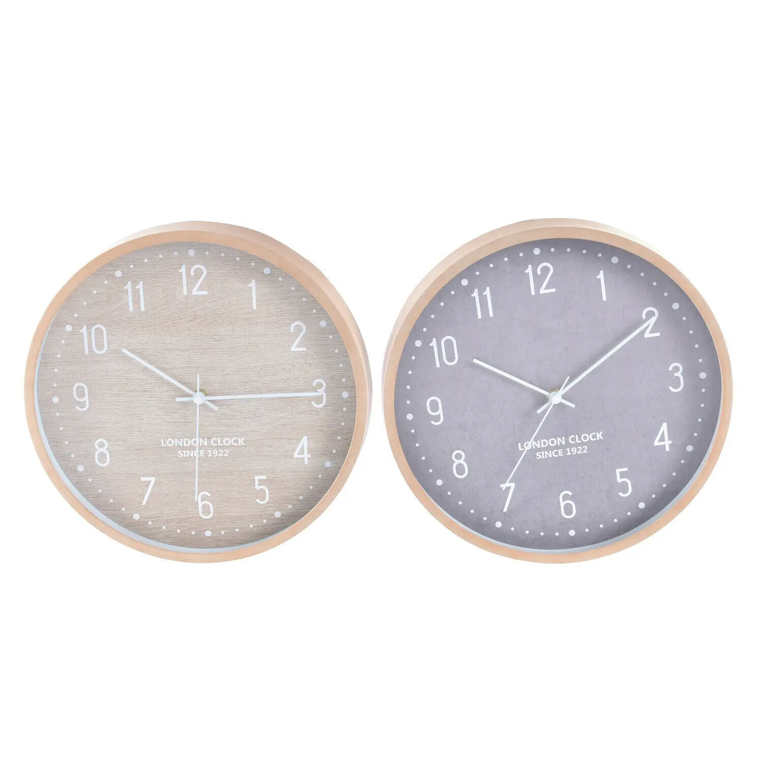 Buy wholesale PVC wall clock 30x4x30 2 assorted RE218802