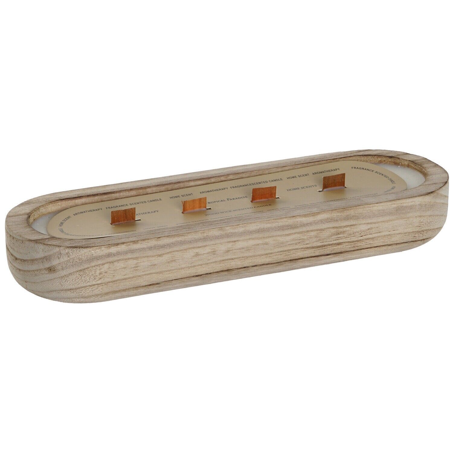 Bougie en cire de paulownia 32,5 x 10,7 x 5 cm, naturelle VE217279