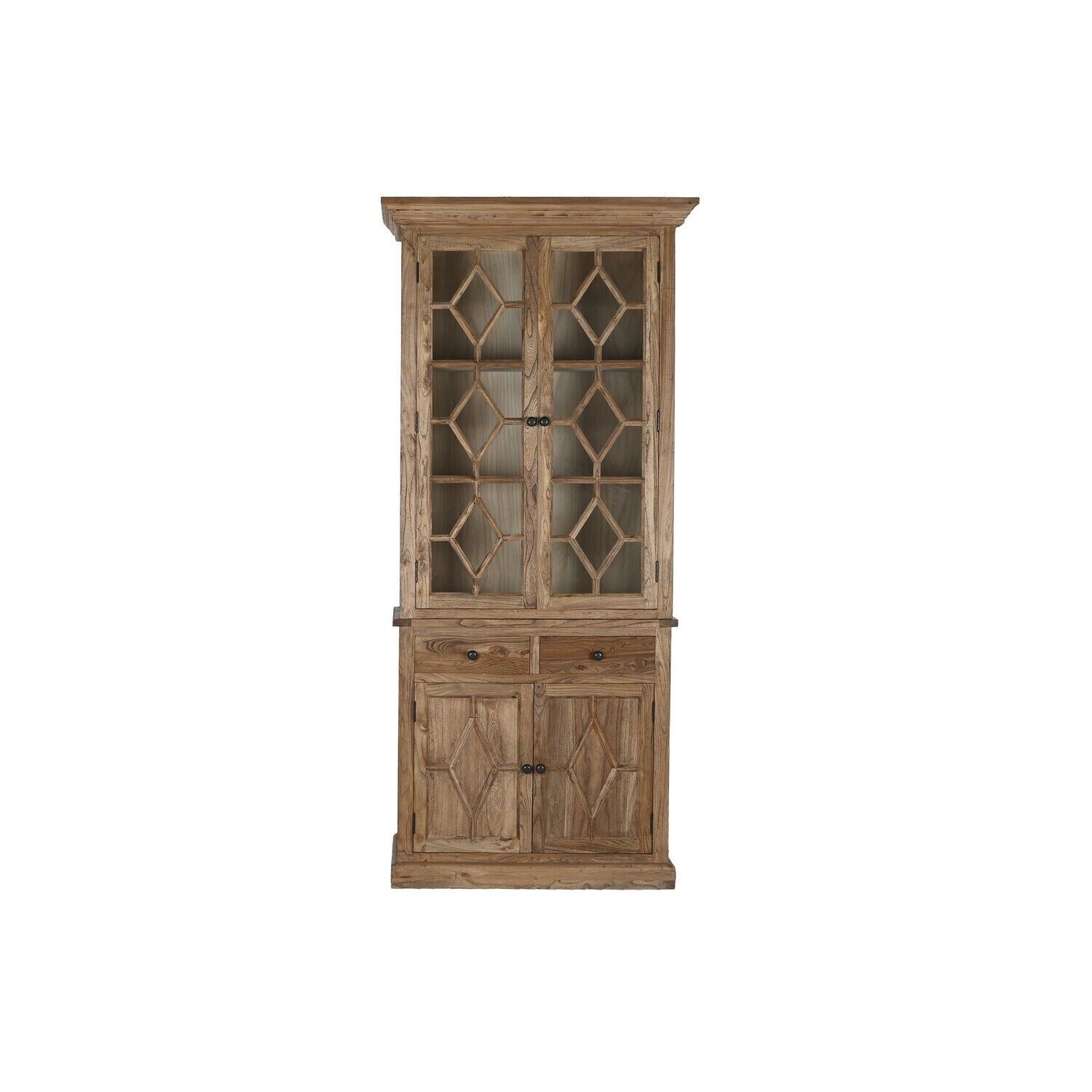 Vitrina madera reciclada olmo 100x45x220 natural MB215907