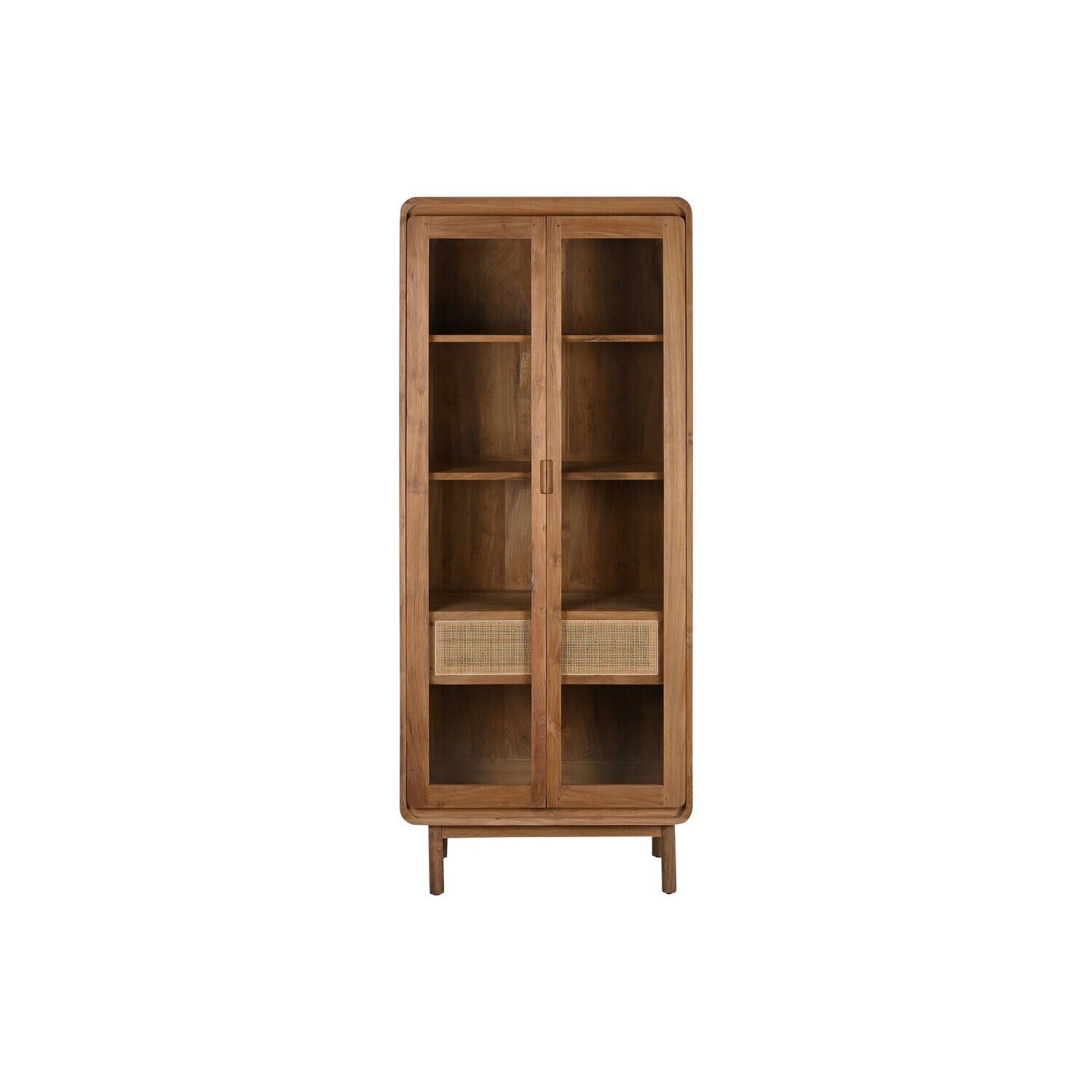 Vitrine en teck naturel 80x45x190 MB215338