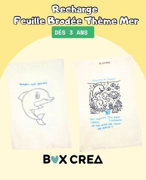 Besticktes, waschbares Bettlaken-Einsatzkissen – Meeresmotiv