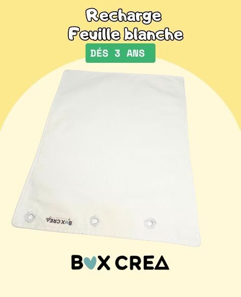 Nachfüllpackung für das „weiße“ Malblatt