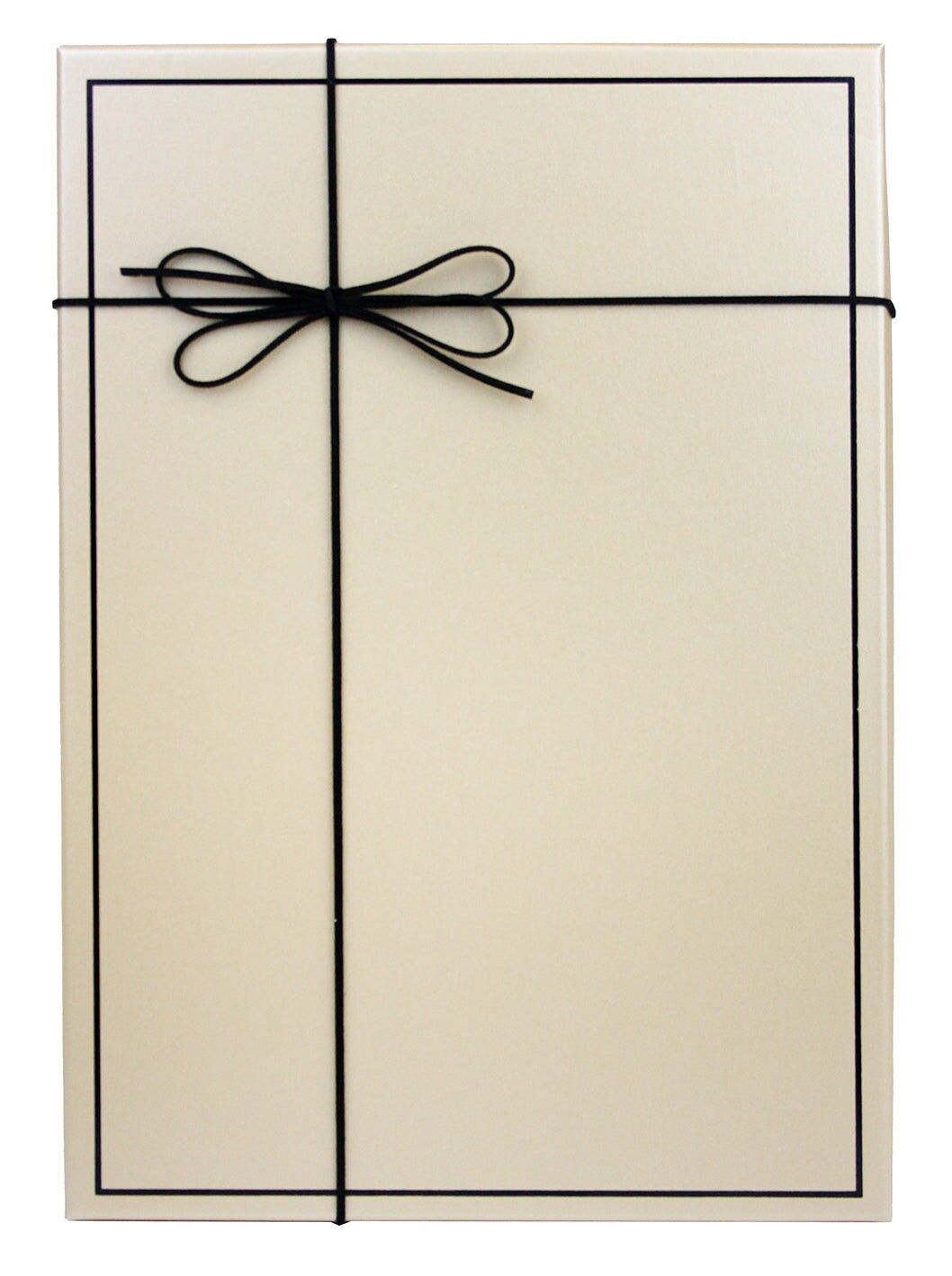 Caja de regalo delgada oro rosa con cinta - Individual