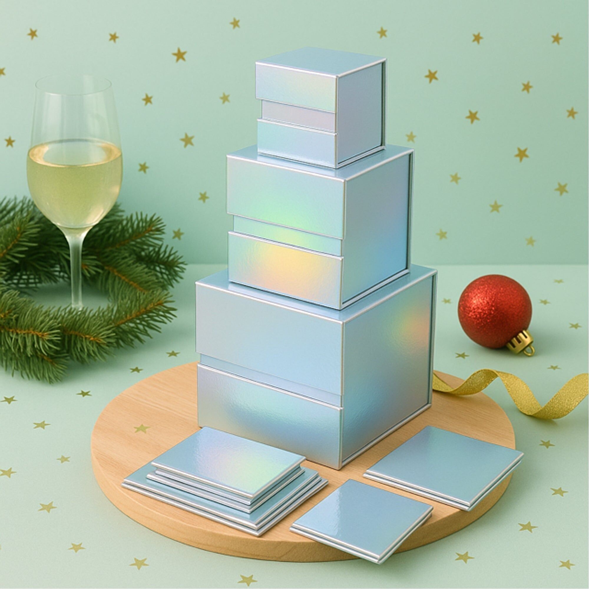 Caja magnética holográfica - Individual (Tamaños disponibles)