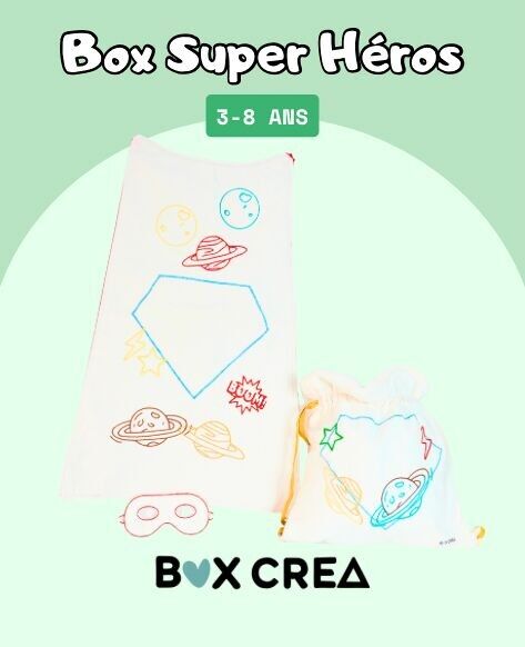 Box Déguisement brodée Super Héro