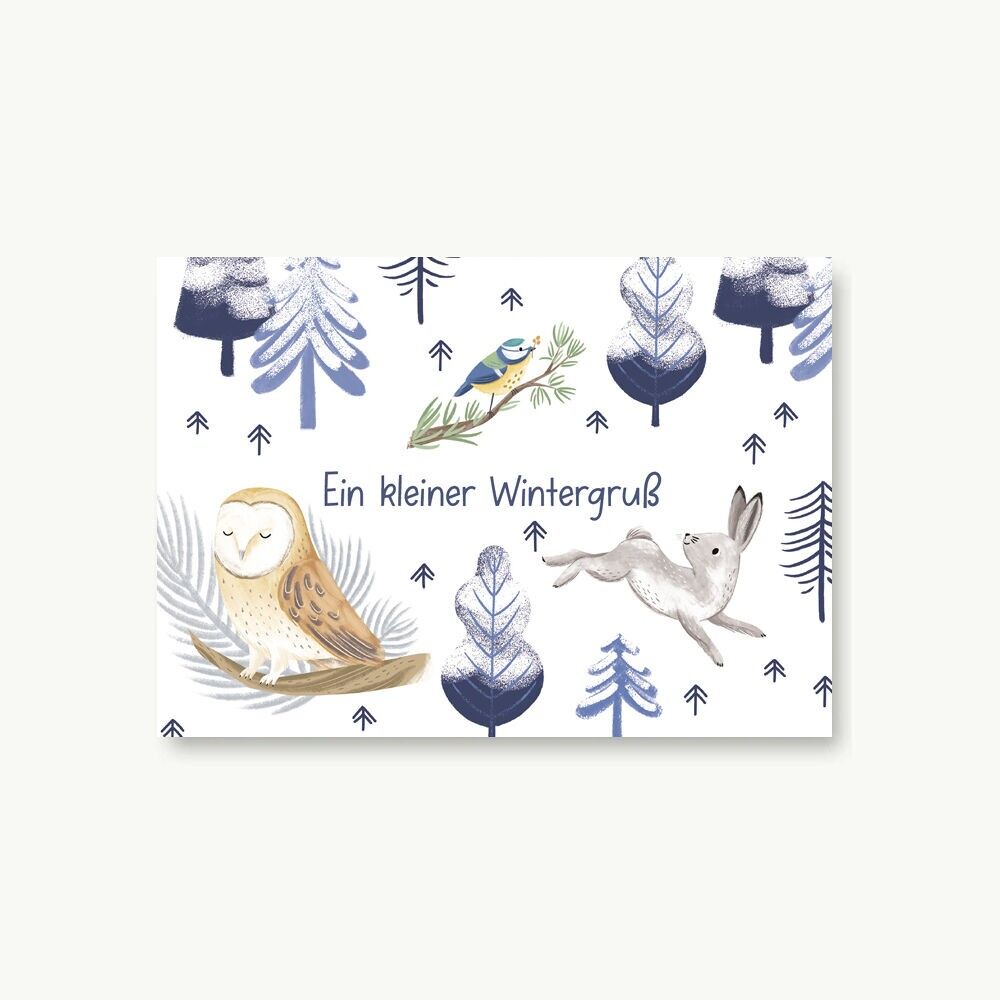 Minikarte - Kleine Botschaften - Ein kleiner Wintergruß
