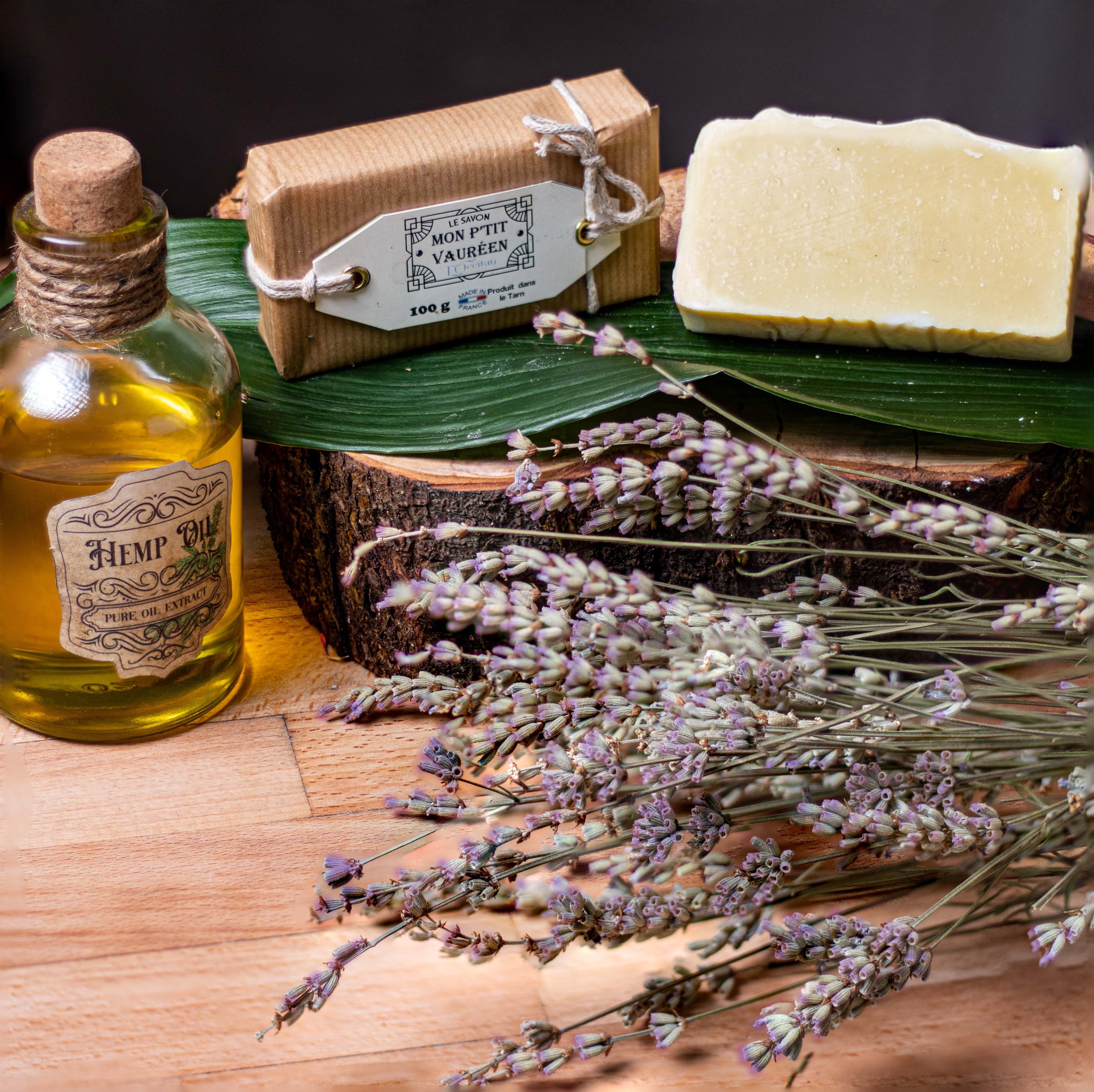 L'Occitan, savon lavande/huile de chanvre