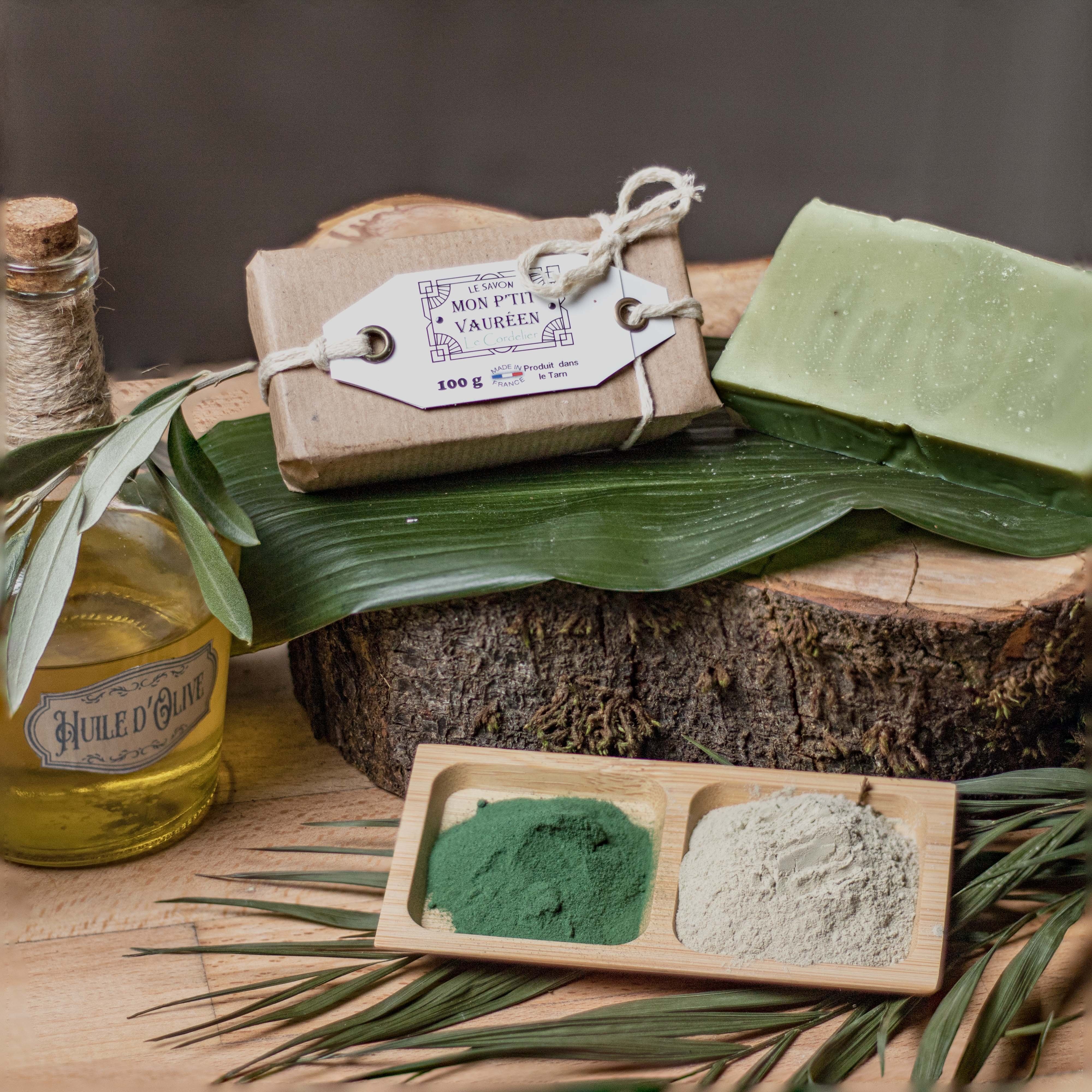 Le Cordelier, Savon spiruline extra doux, Beurre de karité/argile verte