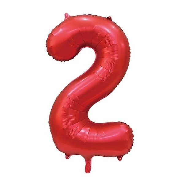 Folienballon 34" Nr. 2 satinrot