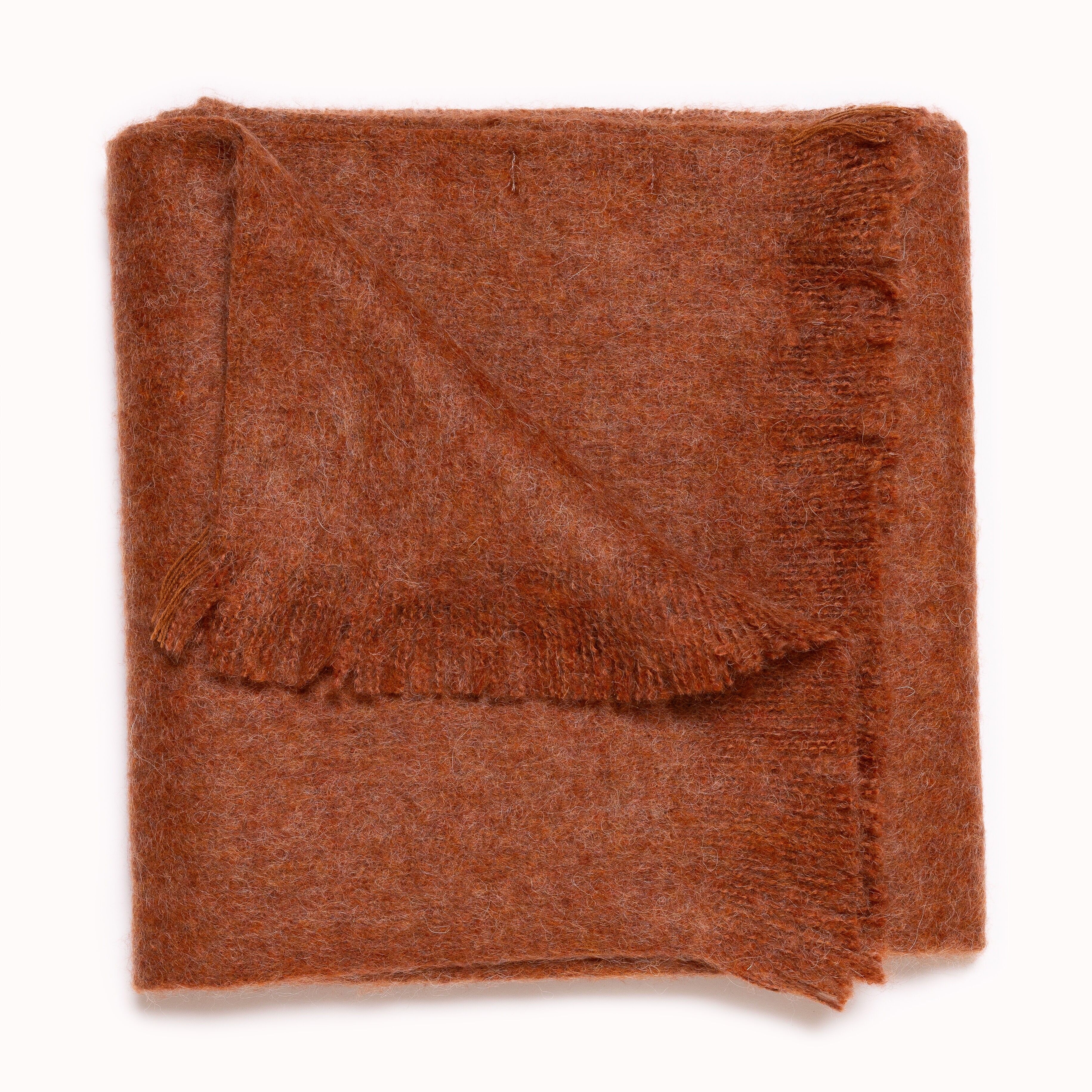 Bufanda lisa color óxido