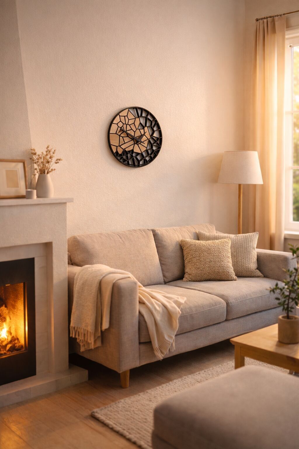 🕰️ Wanduhr aus Holz & 3D-Druck – Handgefertigt im Jura