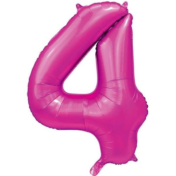 Folienballon 34" Nr. 4 Satin-Hotpink