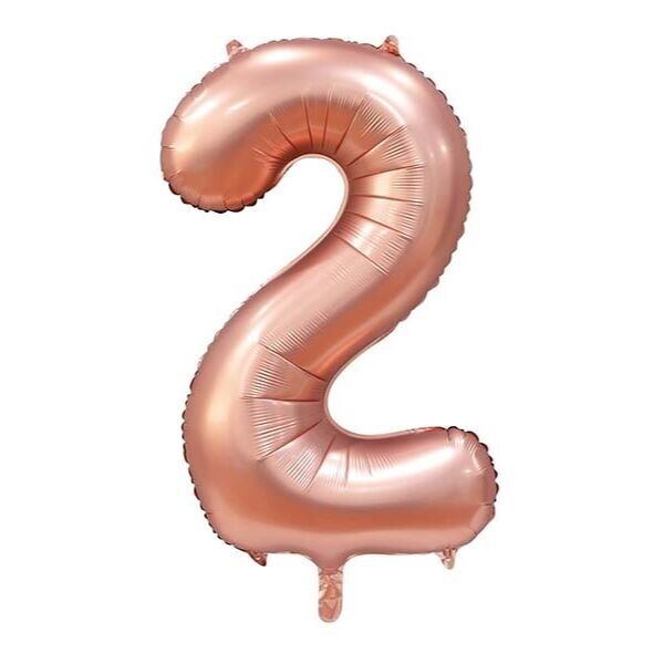 Folienballon 34" Nr. 2 Satin Roségold